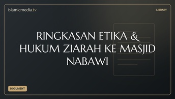 RINGKASAN ETIKA & HUKUM ZIARAH KE MASJID NABAWI
