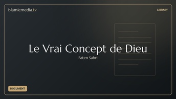 Le Vrai Concept de Dieu