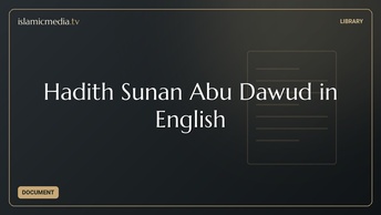 Hadith Sunan Abu Dawud in English