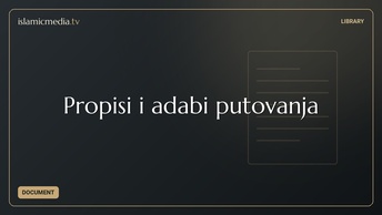 Propisi i adabi putovanja