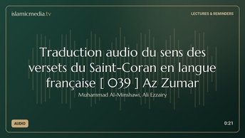 Traduction audio du sens des versets du Saint-Coran en langue française [ 039 ] Az Zumar