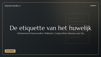 De etiquette van het huwelijk
