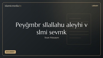 Peyğəmbər səllallahu aleyhi və sələmi sevmək