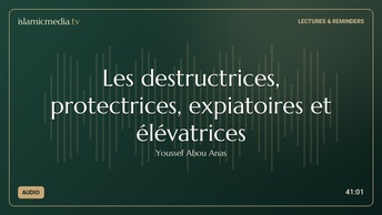 Les destructrices, protectrices, expiatoires et élévatrices