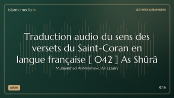 Traduction audio du sens des versets du Saint-Coran en langue française [ 042 ] As Shûrâ