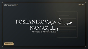 POSLANIKOV,صلى الله عليه وسلم,NAMAZ