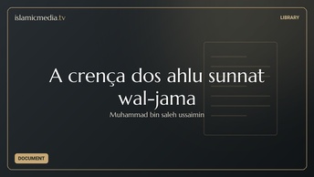 A crença dos ahlu sunnat wal-jama