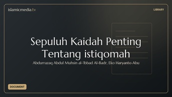 Sepuluh Kaidah Penting Tentang istiqomah