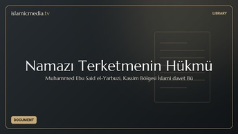 Namazı Terketmenin Hükmü