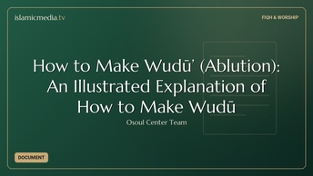 How to Make Wudū’ (Ablution): An Illustrated Explanation of How to Make Wudū