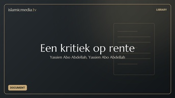 Een kritiek op rente