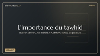 L’importance du tawhid