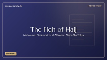 The Fiqh of Hajj