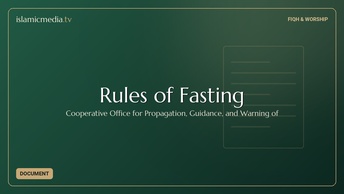 Rules of Fasting