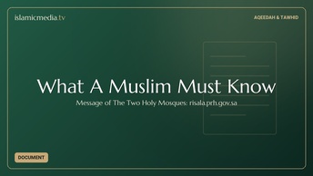 What A Muslim Must Know