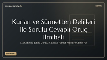 Kur’an ve Sünnetten Delilleri ile Sorulu Cevaplı Oruç İlmihali
