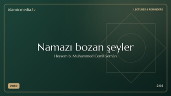 Namazı bozan şeyler