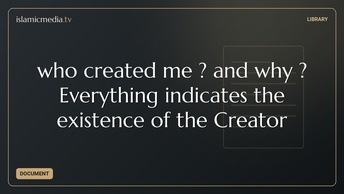who created me ? and why ? Everything indicates the existence of the Creator
