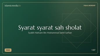 Syarat syarat sah sholat
