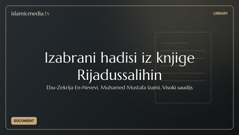Izabrani hadisi iz knjige Rijadussalihin