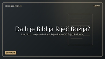 Da li je  Biblija Riječ Božija?