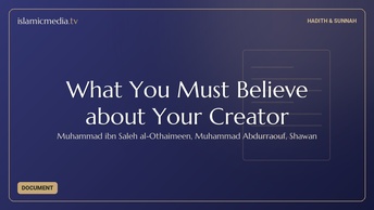 What You Must Believe about Your Creator