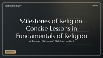 Milestones of Religion: Concise Lessons in Fundamentals of Religion