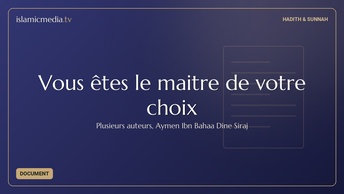 Vous êtes le maitre de votre choix