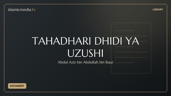 TAHADHARI DHIDI YA UZUSHI