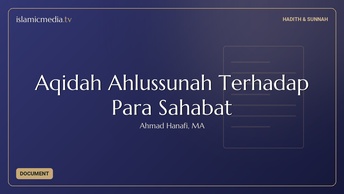 Aqidah Ahlussunah Terhadap Para Sahabat