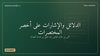 الدلائل والإشارات على أخصر المختصرات